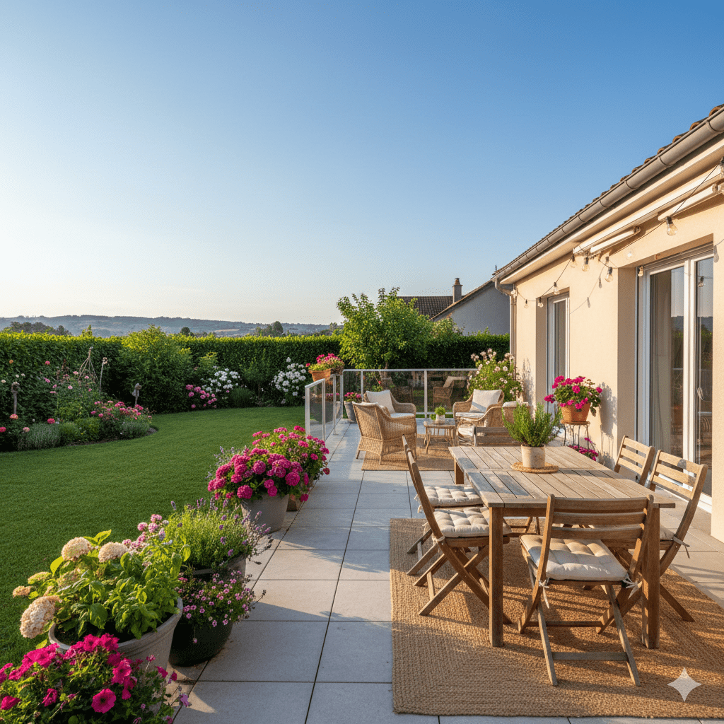 🌿 Valoriser ses espaces extérieurs : jardin, terrasse et balcon pour séduire les acheteurs