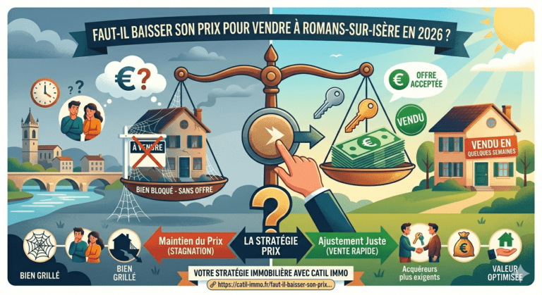 Faut-il baisser son prix pour vendre à Romans-sur-Isère en 2026 ?