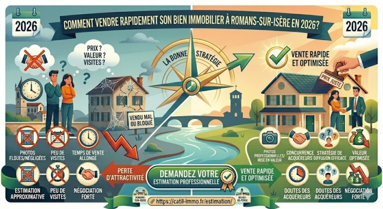 Comment vendre rapidement son bien immobilier à Romans-sur-Isère en 2026 ?